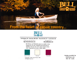 1999 Bell Canoe Works Catalog